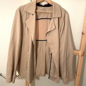 Chico’s womens blazer jacket tan casual